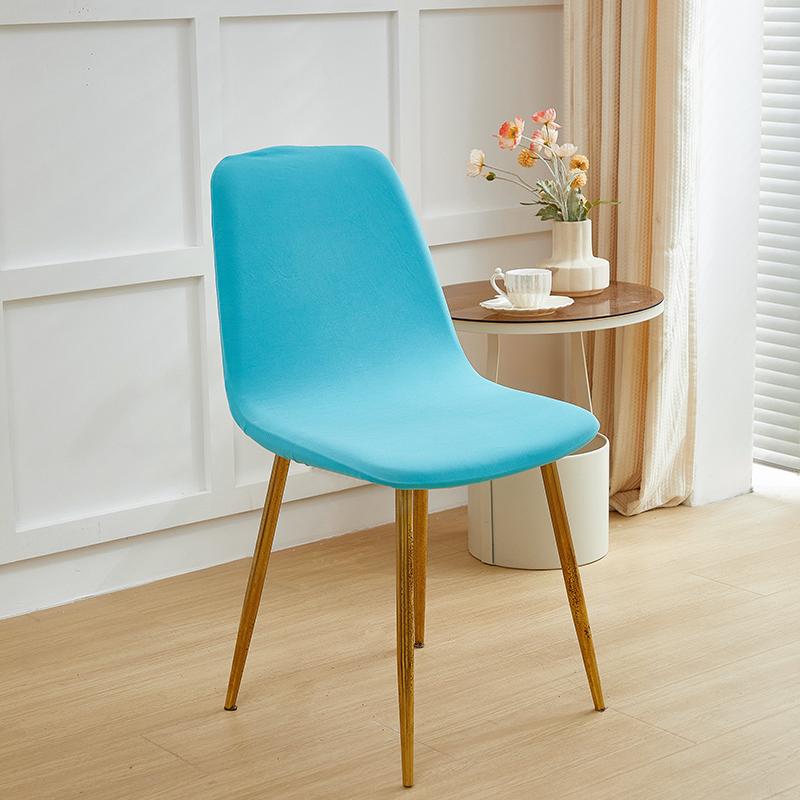 Solid Spandex Elastic Shell Chair Cover Stretch Dining Room Stretch Chair Cover Seat Covers Slipcover Summer