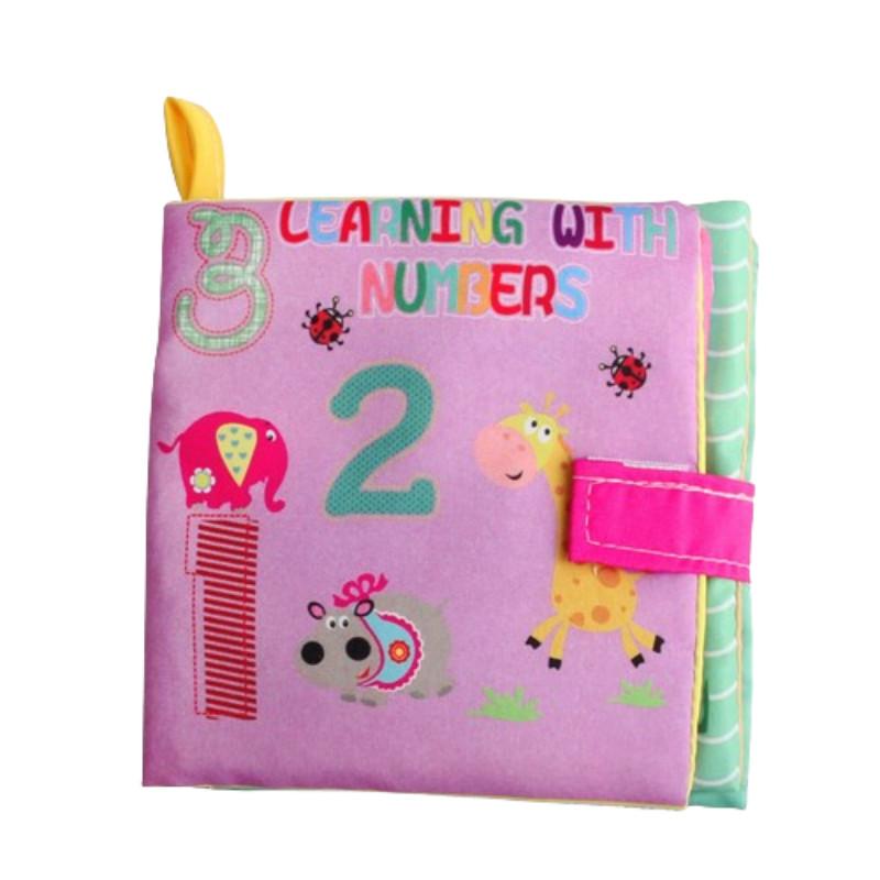 Baby 3D Stoffbuch Früherziehungsspielzeug mit Knisterpapier Geometrisches Design zur kognitiven Entwicklung