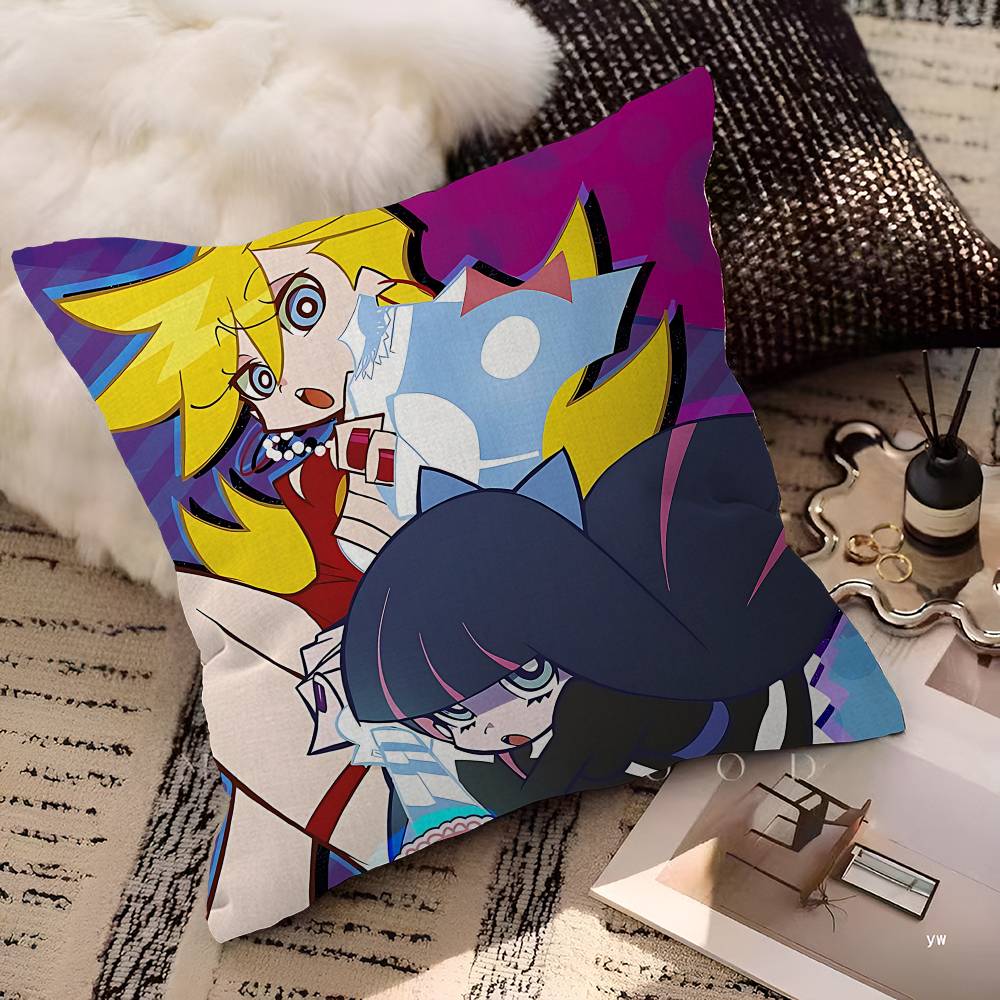 Panty And Stocking With Garterbelt Pillow Cover Sofa Cushion Cover Home Room Decoration Children Gift