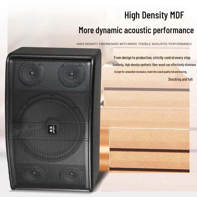 HuiDu CP-210 Professional 10-inch 3-Way Hi-Fi Speaker