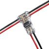 AEE4-Wire Connectors - Low Voltage T Tap Wire Connector, 3 Way Wire Connector, T Type 2 Pin Solderless Fits 24-20 AWG