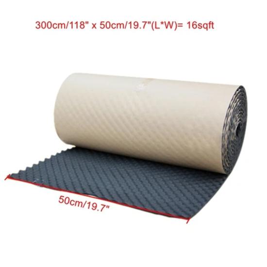X Autohaux 2-10mm Thickness Car Sound Mat Deadener Heat Auto Noise ulation Deadening Mat Closed Cell Foam Sticker 100-500CM
