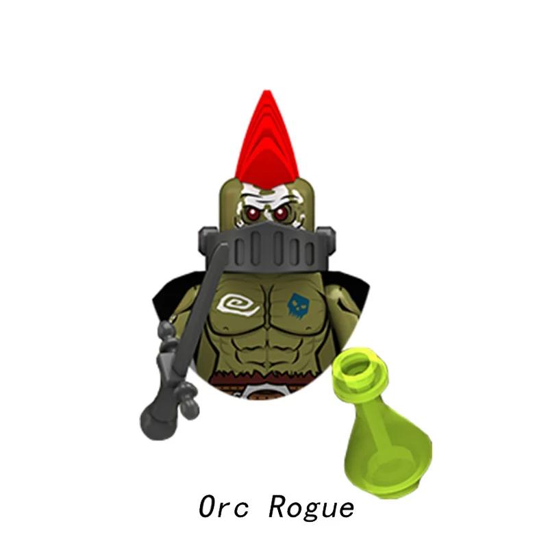 Kinderspielzeug Mittelalterliche Ork-Serie Cartoon-Figuren Modell Kleine Partikel Bausteine Kindergeburtstagsgeschenke