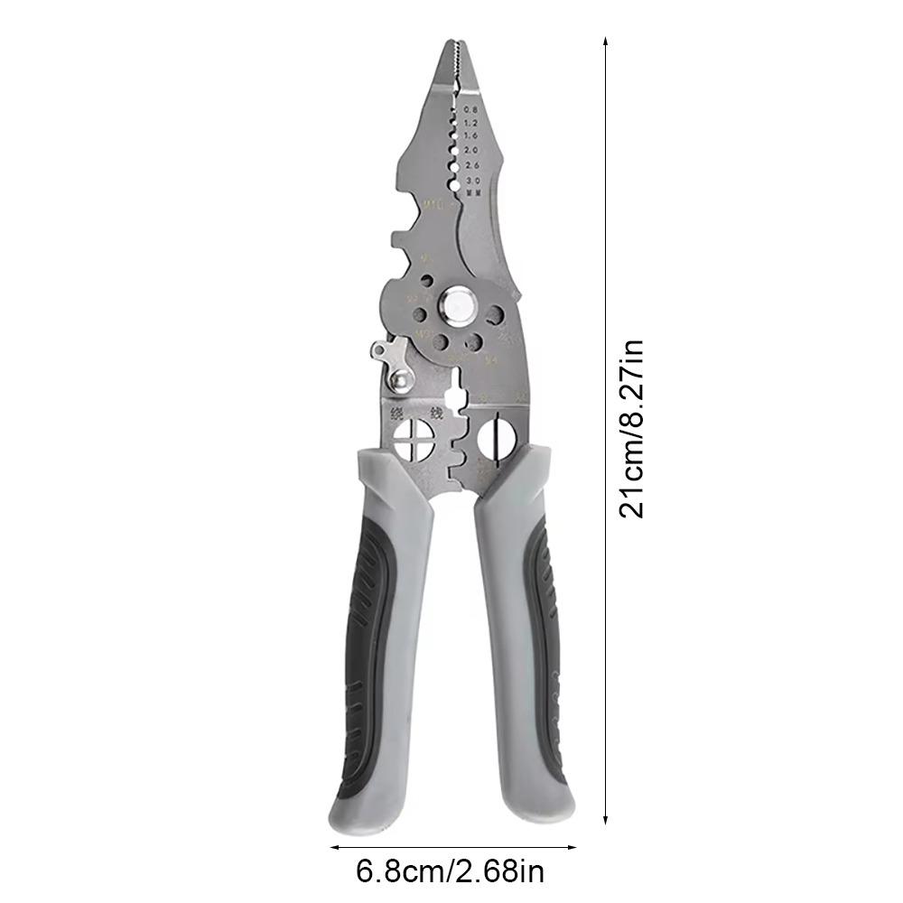 1Pcs Foldable Wire Stripping Pliers Adjustable Cable Cutting Nippers  Electrician Pliers