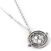 Silver Tone Time Turner Necklace