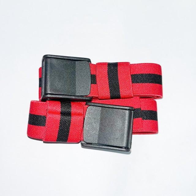 

1 пара BFR жестких ограничителей кровотока для рук, ног, ягодиц BFR, окклюзионные ленты для тренировок и тренировок для мужчин и женщин 60x3cm красный