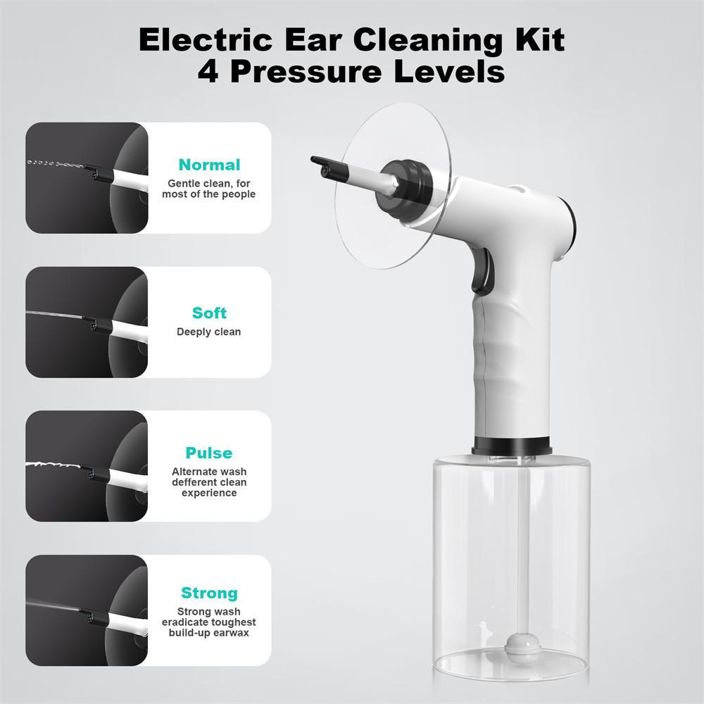 W50 Electric Ear Wax Removal Kit Household Safe and Effective Ear Cleaner 4 Pressure Levels Ear Wax Irrigation Tool