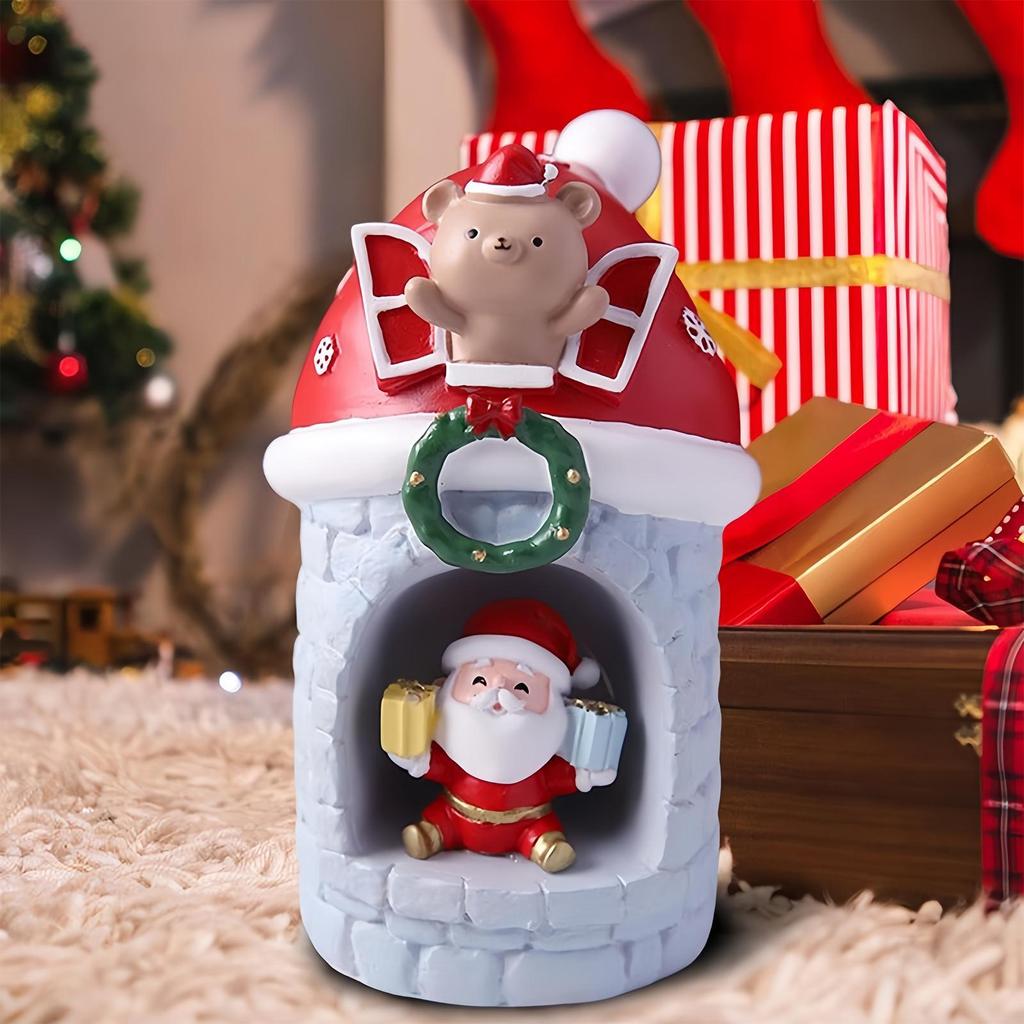 LED Christmas House Lights Santa Claus Snowman Starlight Lamp Decorations Atmosphere LED Night Light Christmas Eve Gifts