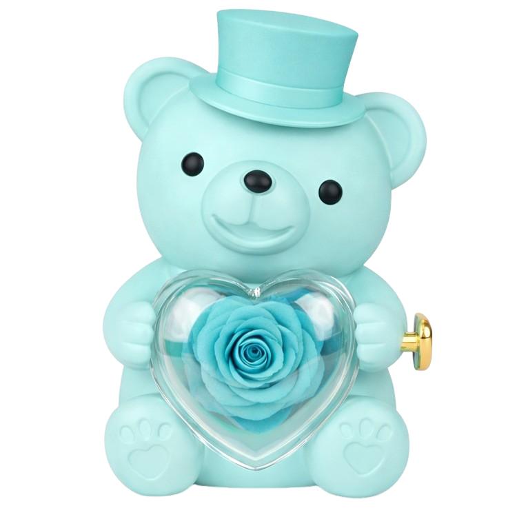 Preserved Flower Jewelry Box — Top Hat & Rose Gift Box One Size