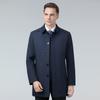 2024 Men's Mid-Length Lapel Coat: High-End Spring/Autumn Business Casual Windbreaker