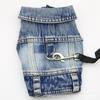 Dog Jeans Jacket Denim Coat For Small Medium Girl Boy Dogs Puppy Clothes Comfort Lapel Vest With D-Ring For Leash