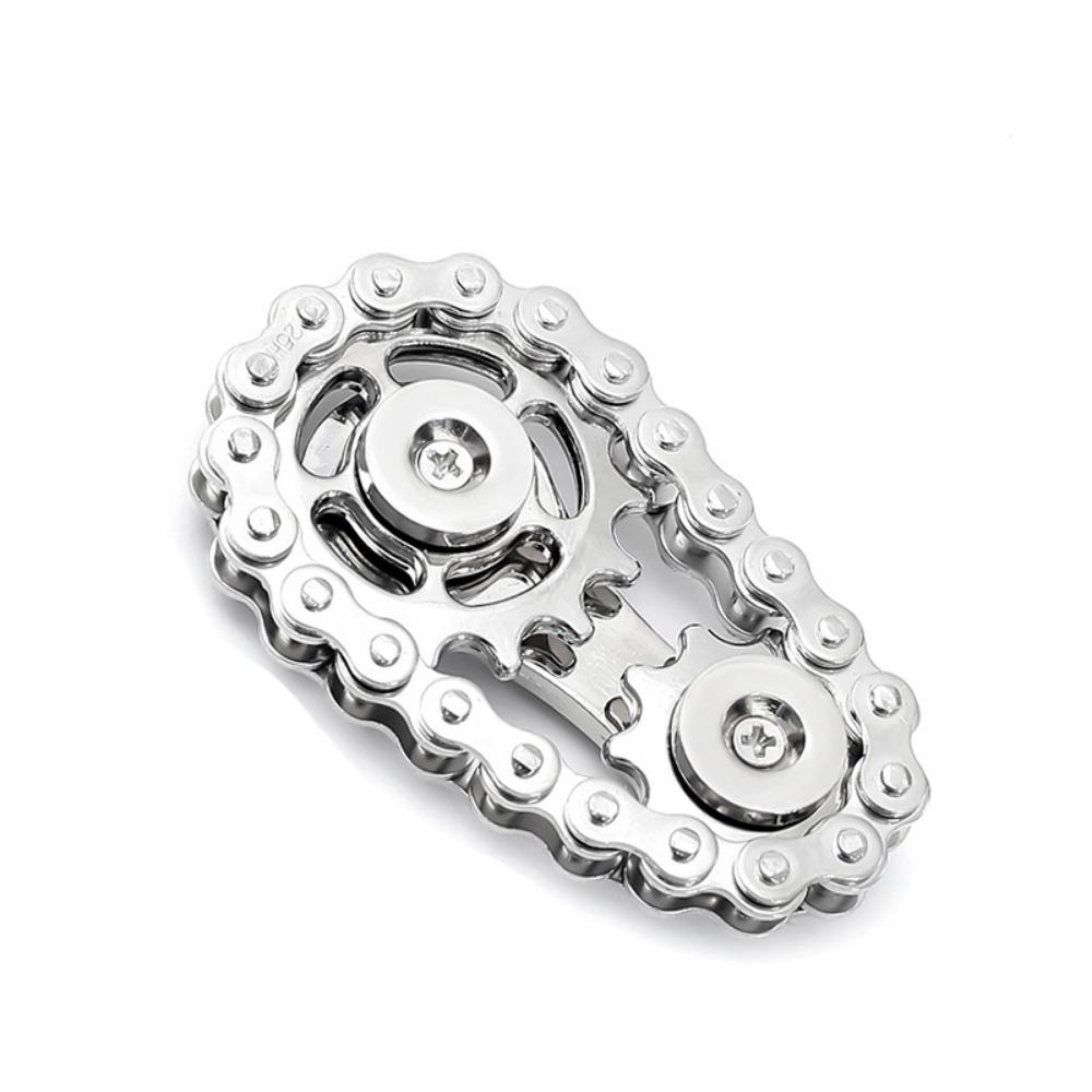 Gyroscope Hand Spinner Chain Gear Spinning Top Wheel Gear Chain Gyroscope Fidget Spinner  Adult