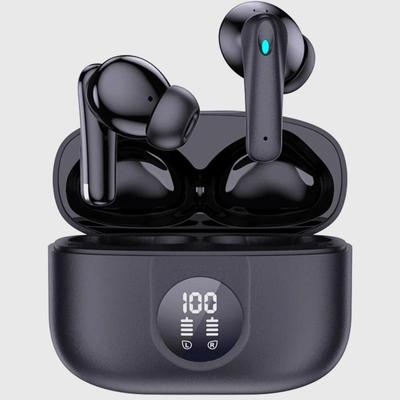 Draadloze oordopjes Bluetooth-headset 60 uur batterijduur ruisonderdrukking Ingebouwde microfoon IPX7 waterdicht 5.3-oortelefoons Stereohoofdtelefoon