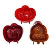 Yousheng 3Pcs Fall Hand Pie Mold Plastic Cutters Apples Pumpkin Ghost Shapes Cake Mold Food-Grade Baking Tools for Halloween Christmas Treats