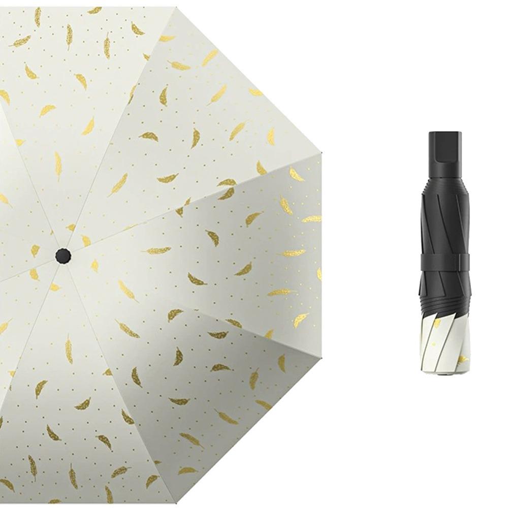 Portable Manual Pocket Rain Umbrella UV Protection UPF50+ Travel Umbrella Mini Folding Sun Umbrella Summer