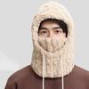 Fleece Balaclava for Women Winter One Piece Hat Scarf Set Windproof Ski Face Cushion Thermal Neck Warmer for Cold Weather