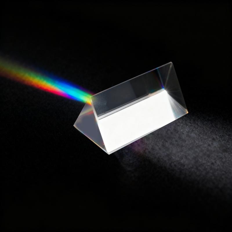 Optics Glass Triangular Prism For Analysis Physics Education And Creative Photography Projects