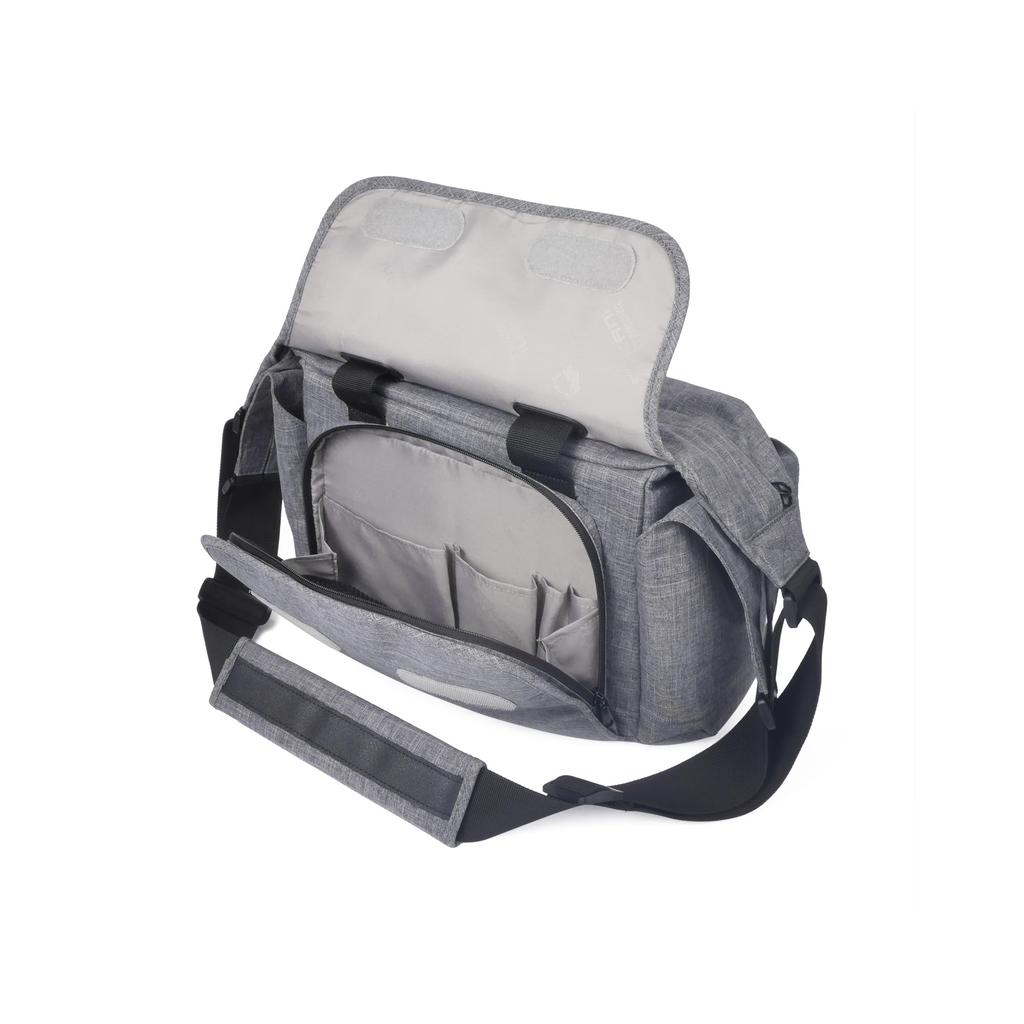 Camera Bag Gray Shoulder Bag Capacity 7L Compatible with Interchangeable Lens Cameras Water Repellent External 38 X 18 X 23 Cm Large Side Pockets 4