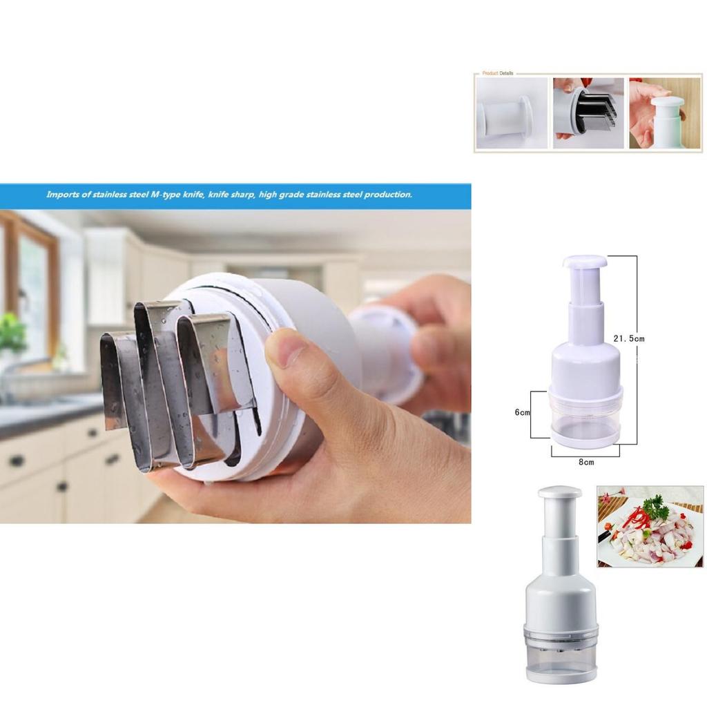 Kitchen Multifunction Garlic And Onion Chopper With Stainless Steel Blade For Home Cooking