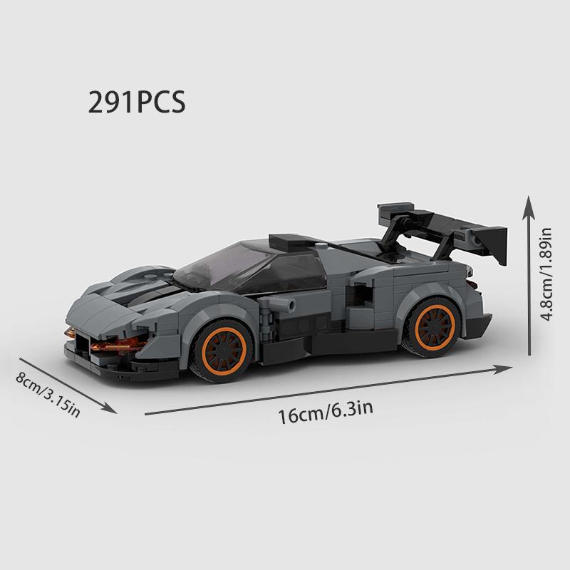 Hot Moc 765Lt City Speed Racing Car Sports Building Blocks Bricks Technique Supercar Racers Vehicles Kits Toys Gift