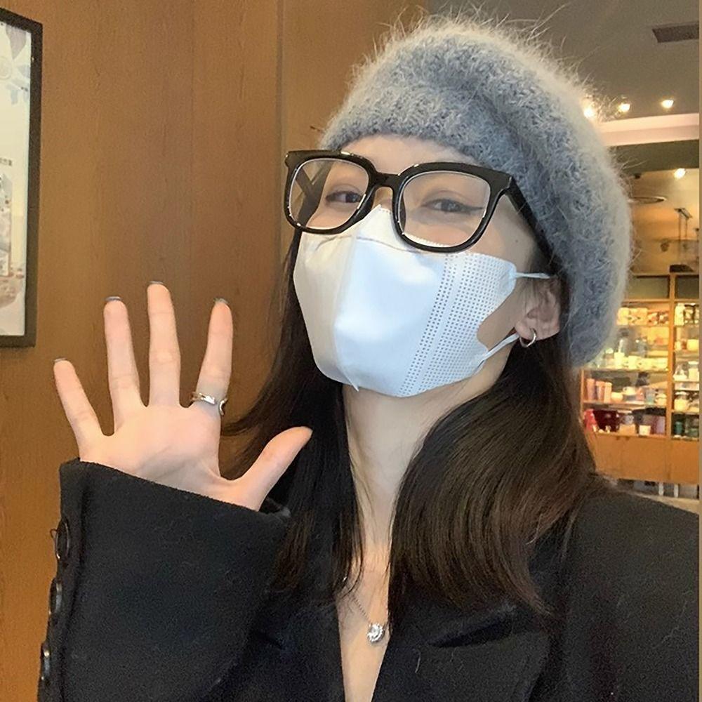 

Knitted Winter Hats Thicken Cap Elegant Berets Hats for Women Girls