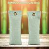 2Bags Bamboo Charcoal Home Car Air Purifier Activated Carbon Shoes Deodorant Bag(Light Green)