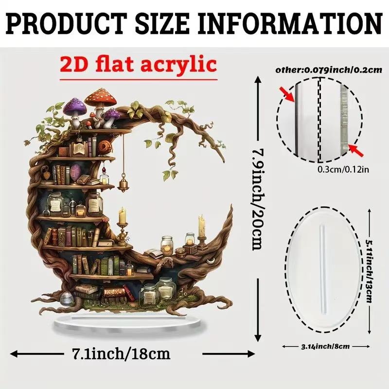 Eid Celebration Acrylic Mosque Tabletop Decoration - 2D Graphic Design - Home & Window Display, Ramadan & Easter Perfect Gift.