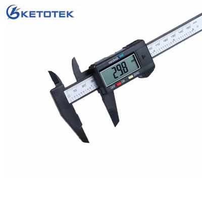 Micromètre électronique numérique à pied à coulisse en Fiber de carbone, écran LCD de 150mm, 6 pouces, 0.1mm/0.01 pouces