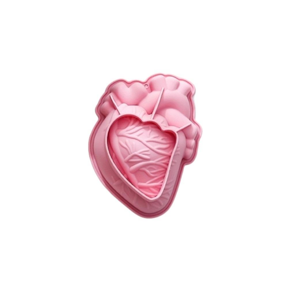Pumpkin Heart Shape Cake Mold DIY Halloween Baking Silicone Mold Brain Dessert Mold  Pudding