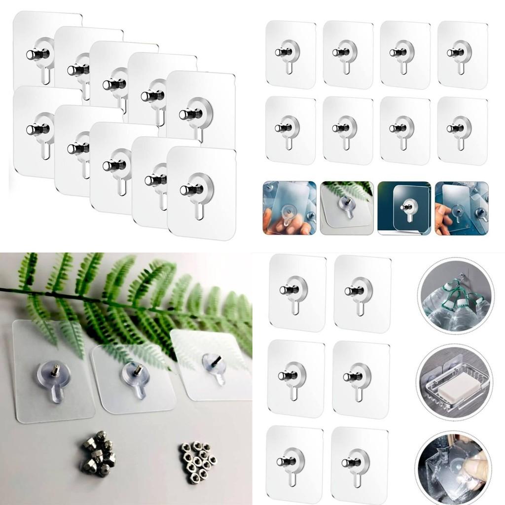 Transparent Non Drilling Rubber Traceless Screw Hook Suitable For Use Daily