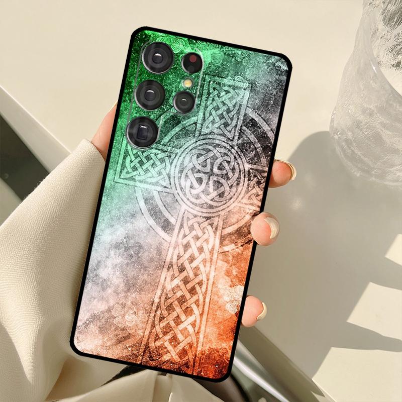 Ireland Shamrock Lucky Case For Samsung Galaxy S24 Ultra S21 S22 S23 S25 Ultra S9 S10 Plus S20 FE S25 FE Back Cover