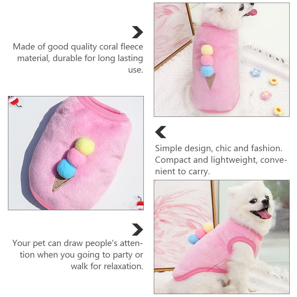 1Pcs Warm Pet Vest for Dogs Adorable Winter Dog Clothes Breathable Comfortable Puppy Garment Fashionable Design Ideal for Daily