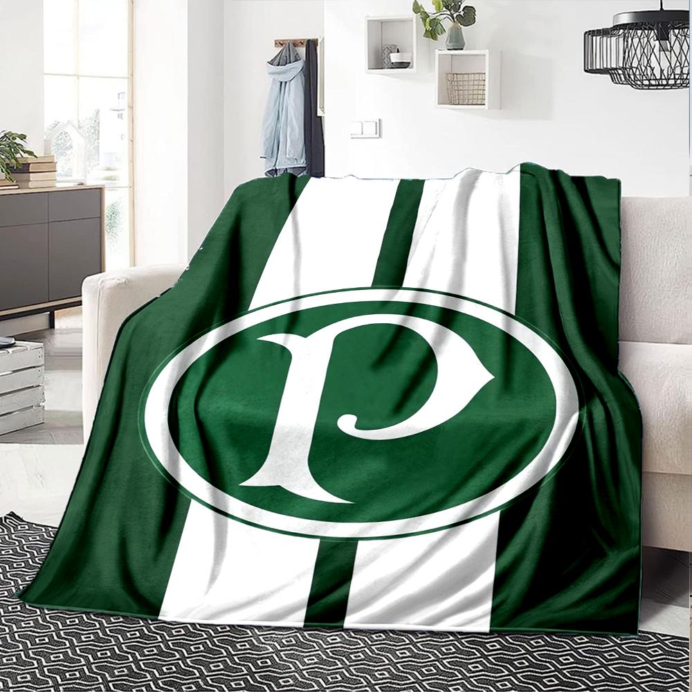 Palmeiras Theme Printed Blanket - Perfect for Couch, Bed, Travel & Outdoor Use | Machine Washable, Cozy & Durable.