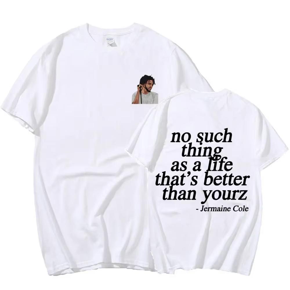 Rapper J Cole T-Shirt Vintage Stil Musikalbum Konzert Grafik T-Shirts Herren Harajuku Hip Hop Punk Street T-Shirt Unisex