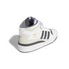 Adidas Originals FORUM Mid J Abrasion Resistant Mid top Kids' Skateboarding Shoes White Gray Teenagers Sneakers GY7061