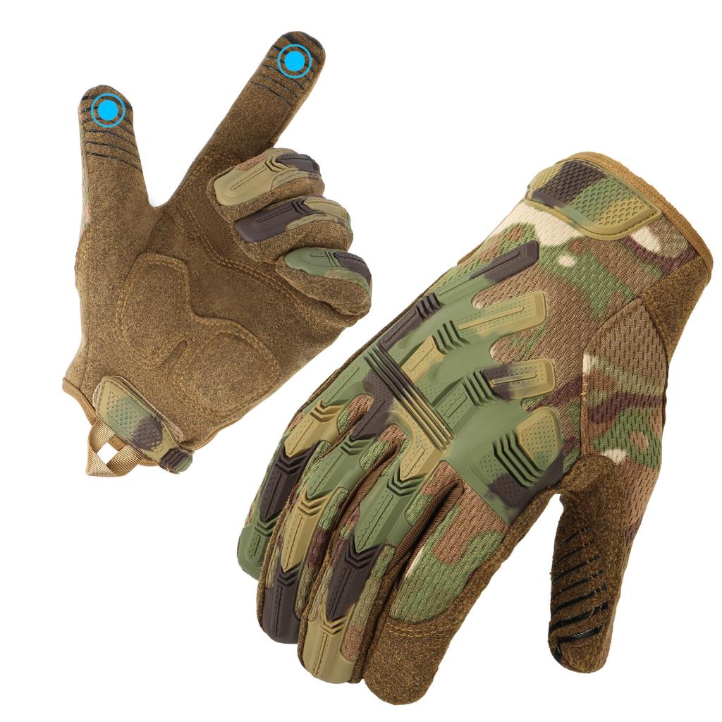All-finger Touch Screen Military Fans Tactical Gloves Non-slip and Wear-resistant Motorcycle Riding Outdoor Sports Rock Climbing Mountaineering Gloves