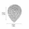 Fashion Teardrop Crystal Ring Temperament Shiny Opening Adjustable Ring Women's Ring Hand Jewelry
