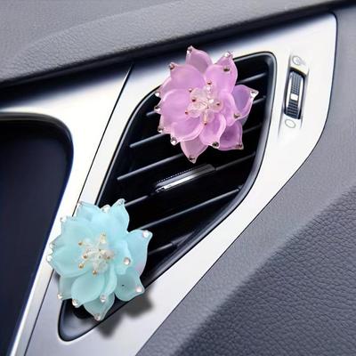 Květinová aromaterapie do auta Vůně do ventilace klimatizace Klip na vůni Aroma difuzér Osvěžovač vzduchu Dekorace květin do interiéru auta