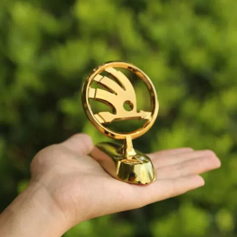 Insignia de Capó Delantero de Aleación para Coche para Skoda Kodiaq Octavia A7 A8 A5 Yeti Fabia 2 Superb 3 Kodiak Rapid Karoq Kamiq Emblema de Estilo