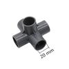 20mm 4-way 3-way 5-way Three-dimensional PVC Connector Garden Irrigation Water Connectors Aquarium Adapter Fittings