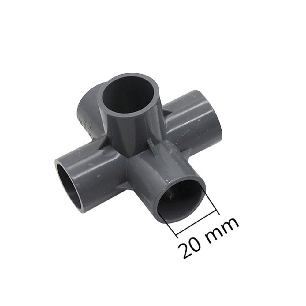 20mm 4-way 3-way 5-way Three-dimensional PVC Connector Garden Irrigation Water Connectors Aquarium Adapter Fittings