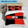 3PCS Stade Football Club Crest Bedding set,Ideal For1pc Duvet Cover And 2pcs Pillowcases Perfect for Christmas gift,Ideal for Bedroom, Dormitory
