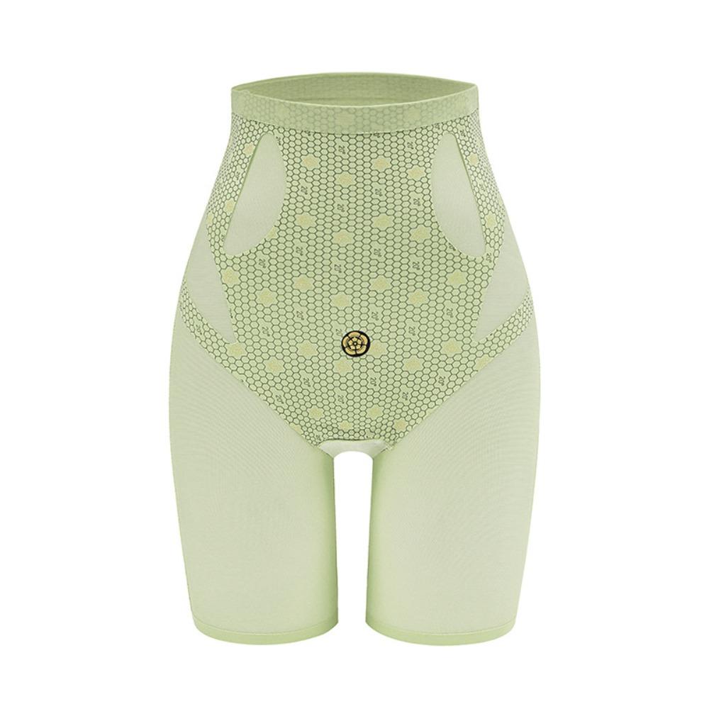 

Корректирующее белье для контроля живота, сетчатые прозрачные трусики для формирования тела, трусы с эффектом лифтинга ягодиц, женские M зелёный