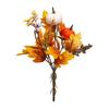 12pcs Fall Floral Picks 7 5 9 5 Inch Pumpkin Picks Maple Leaf Stems Artificial Fall Flower for Halloween Thanksgiving DIY Table Centerpiece Home Decor
