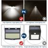 288LED Solar Light Outdoor Solar Lamp Outdoor Waterproof for Garden Decoration 3 Modes Powered Sunlight Wall Street Lights