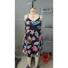 Women's Print Strap Plus-size Dress Adjustable Shoulder Strap V-neck Dress