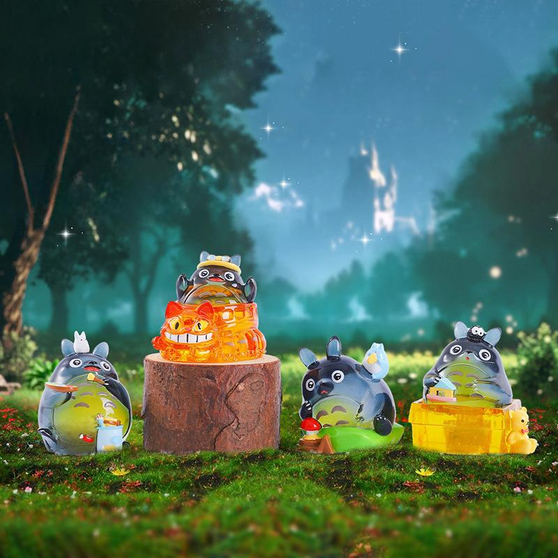 New Hayao Miyazaki Anime Fairy Tale Valley Forest Firefly Version Blind Box Figurine Peripheral Accessories Children Gift