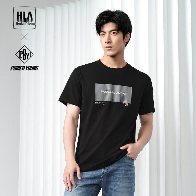 HLA Men's POWER YOUNG Cooling Round Neck T-Shirt