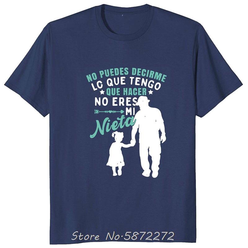 

I Have My Granddaughter Spanish Texts Grandpa Dad Gift Cotton Tshirt Unisex T Shirt Oversized Tshirt Fitness Tees Mens Clothing S