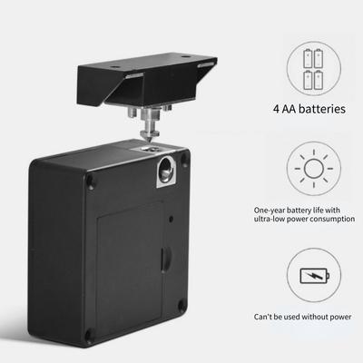Smart Wood Door Lock Keyless Invisible Electronic Lock IC Card App Unlock Cabinet Locker Furniture Drawer Smart Locks